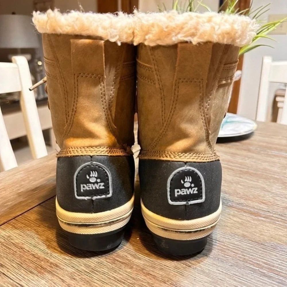 Women's Pawz Winter Fur Lined Boots‎ Brown Size 6